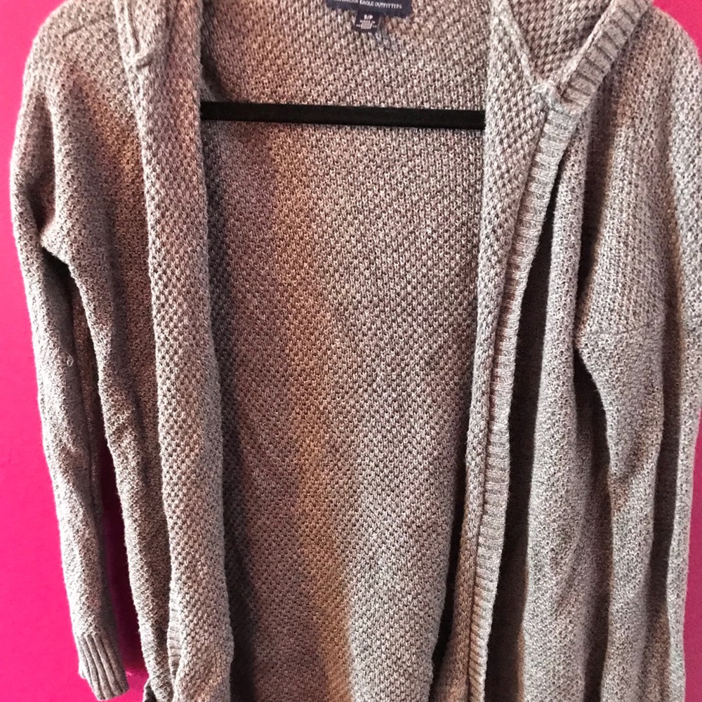 Gray American Eagle cardigan